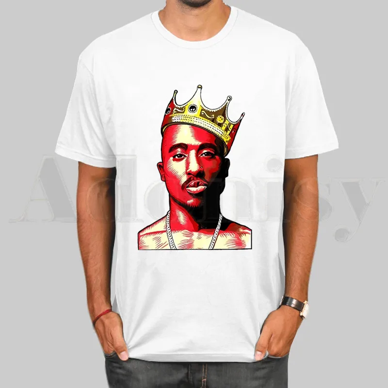 

Rapper 2pac Tupac T Shirts Short Sleeves T-shirt Men Fashion Tide Print T Shirt Men Tops Tees Men's T-shirt