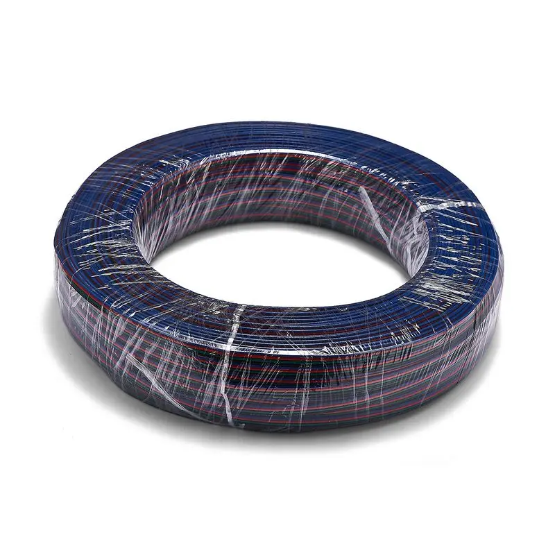 4 контактный 18/20/22awg Электрический провод 10 м 20 удлинитель для 3528 5050 RGB