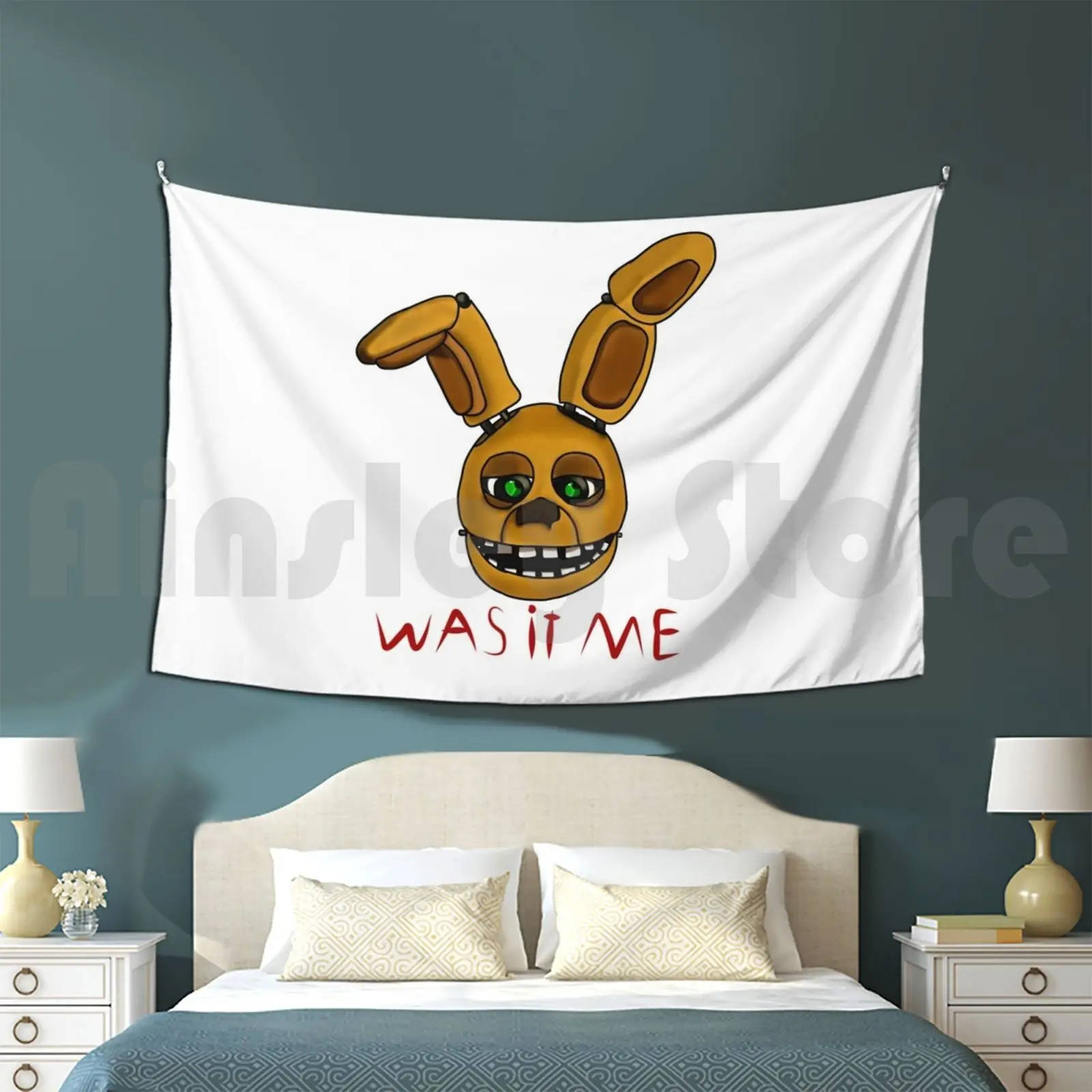 

Spring Bonnie Was It Me Tapestry Living Room Bedroom Fnaf Fnaf