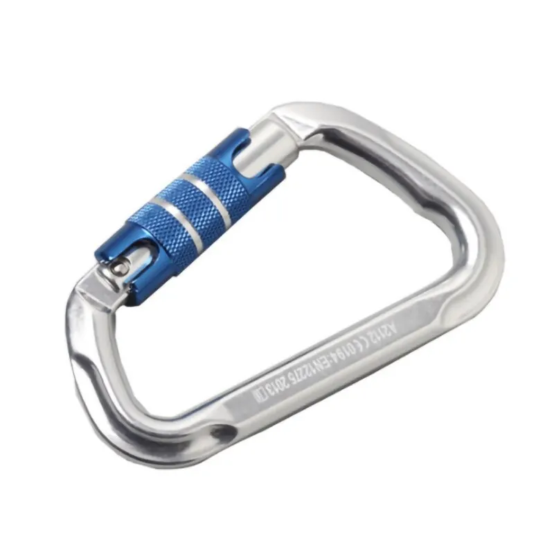 H 25KN алюминиевый карабин безопасности для альпинизма и замок D Type Quickdraw зажим