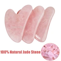 natural jade gua sha scraper board massage rose quartz jade guasha stone for face neck skin lifting wrinkle remover beauty care