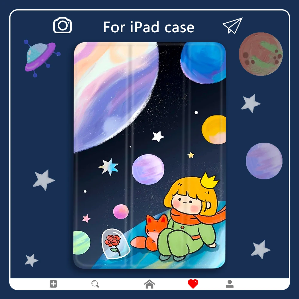 В стиле Маленький принц для ipad pro 11 чехол с космонавтом на жесткий накладка из ПУ