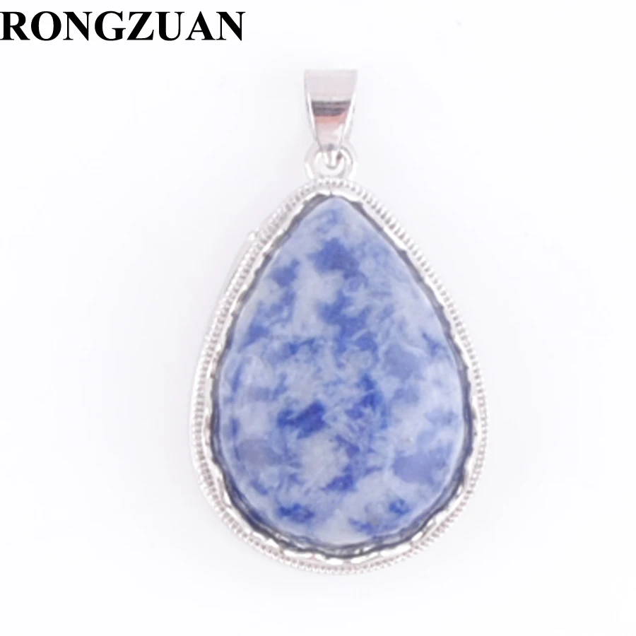 Подвеска из натурального кальдалита женская бижутерия в виде капли воды