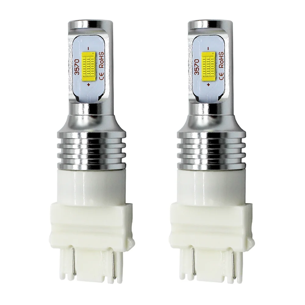 

2pcs LED Car Bulb 3157 1156 BA15S Turn Signal Light 7443 T10 Door Dome Reading Light W5W White Amber 12V CanBus Ready