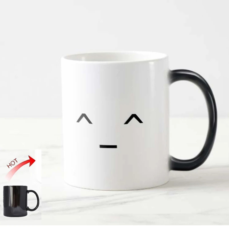 Волшебная кружка с забавными улыбающимися глазами чайная чашка на день рождения