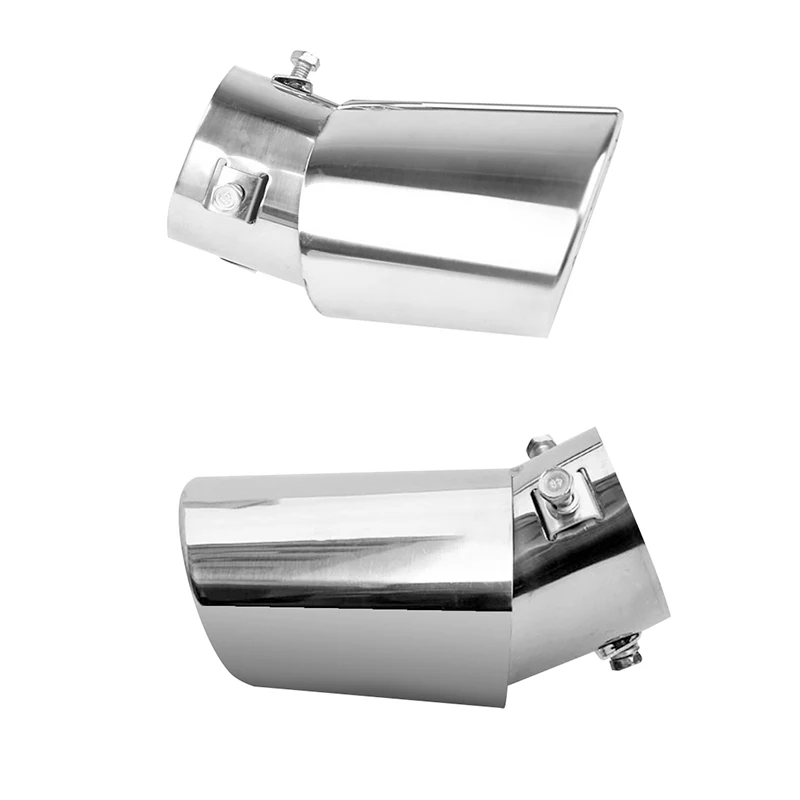 Универсальный автомобильный глушитель выхлопной трубы круглый из нержавеющей