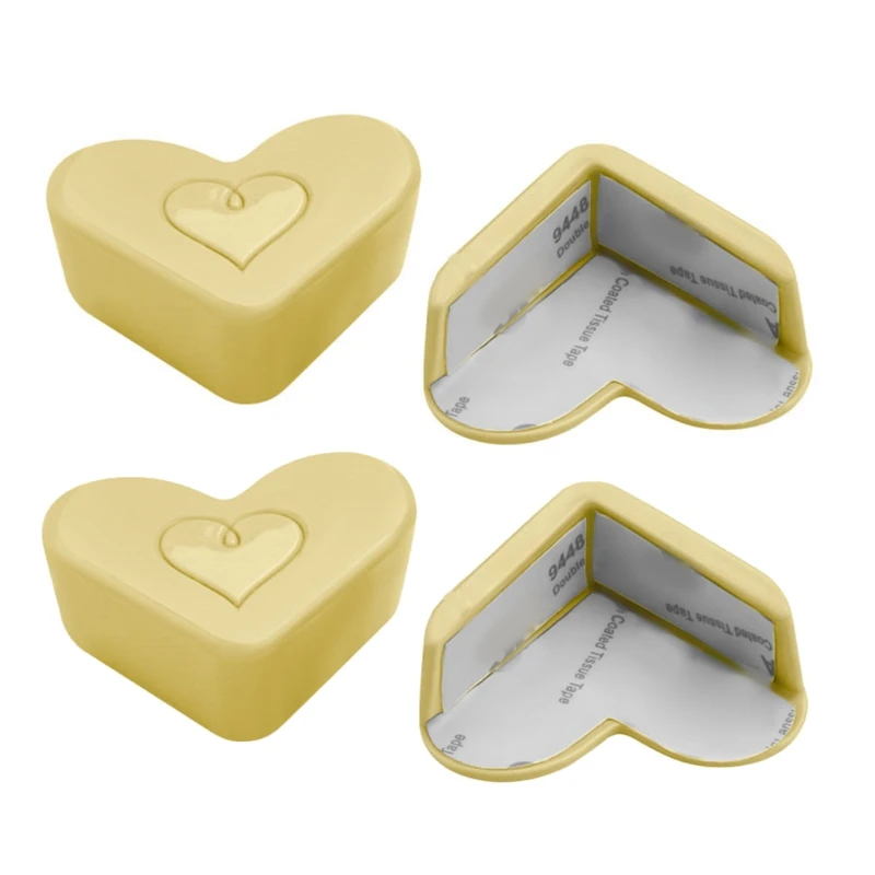 

C5AF 4 Pcs Soft Silicone Baby Safe Corner Protector Table Desk Corner Edge Guards Set