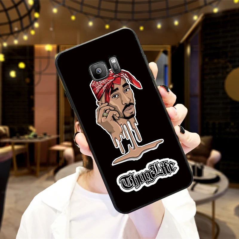 2pac Чехлы для мобильных телефонов samsung A5 3 6 7 8 9 10 A10 A20 30 40 50 60 70 M40 Мягкий силиконовый