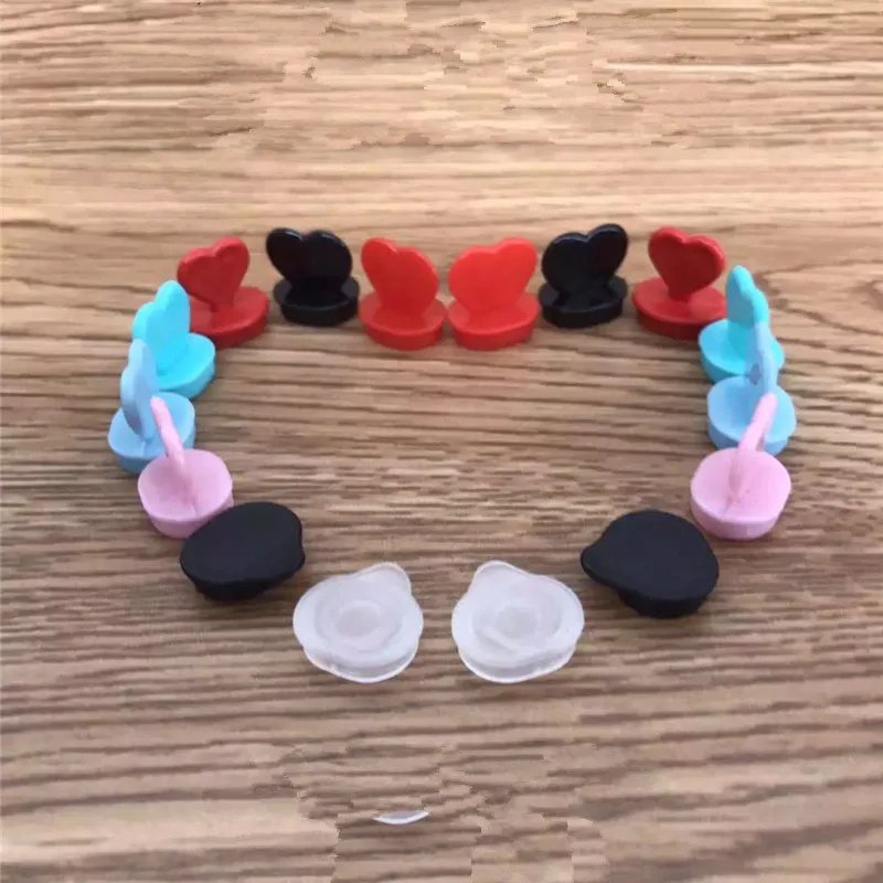 Одноразовые колпачки для кофейной чашки в форме сердца синие красные черные