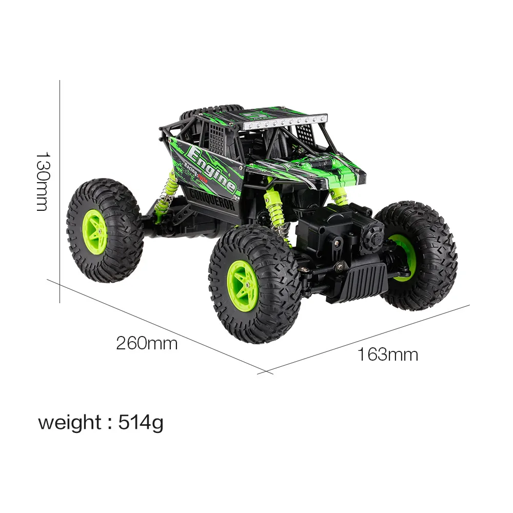 Оригинальный Wltoys 18428 B 1/18 2 4G 4WD Электрический RTR внедорожник Рок Гусеничный