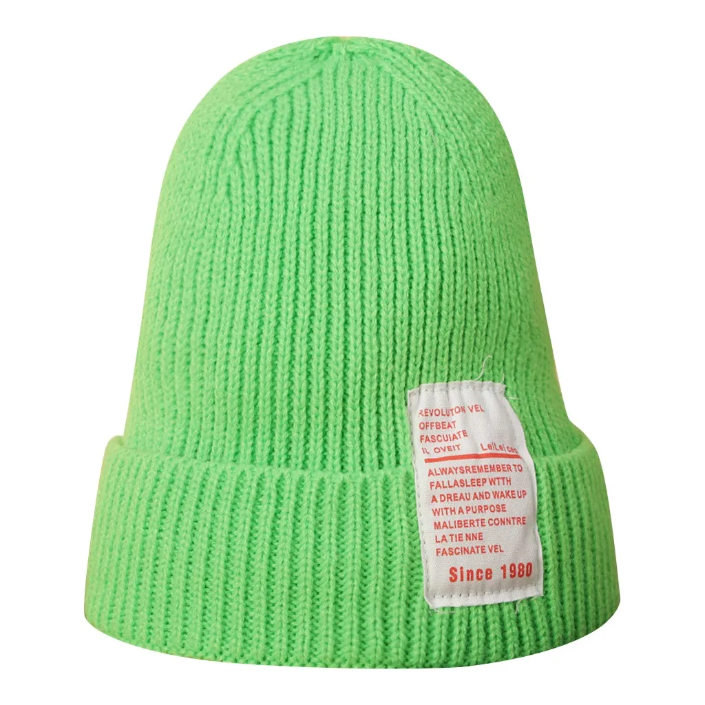 Зеленая Шапка забавная хитовая текстовая этикетка вязаные мужские шапочки для