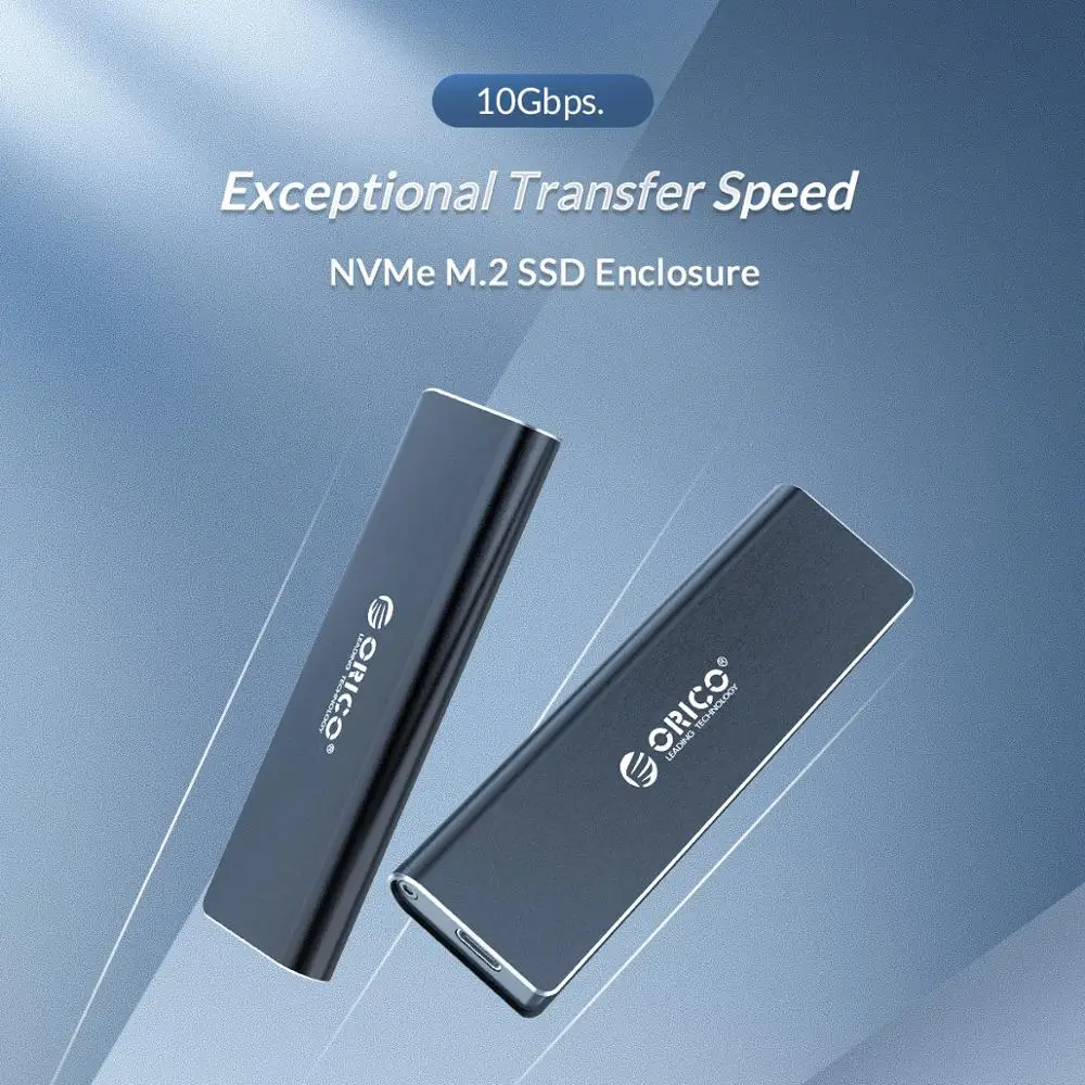ORICO M.2 NVME SSD корпус Type C USB 3 1 Поддержка 10 Гбит/с UASP чехол алюминиевый жесткий