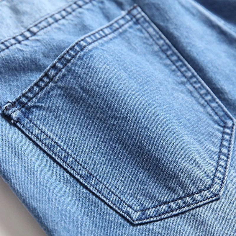 

2021 New Men's Jeans Straight Tube Slim Hole Cotton Jeans Pants Cross Border Amazon Men's Pants