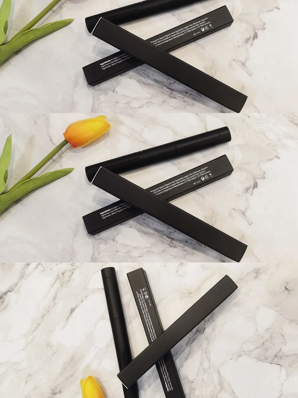 10 шт. двухсторонняя коричневая Черная тушь для ресниц фирменная марка без пятен