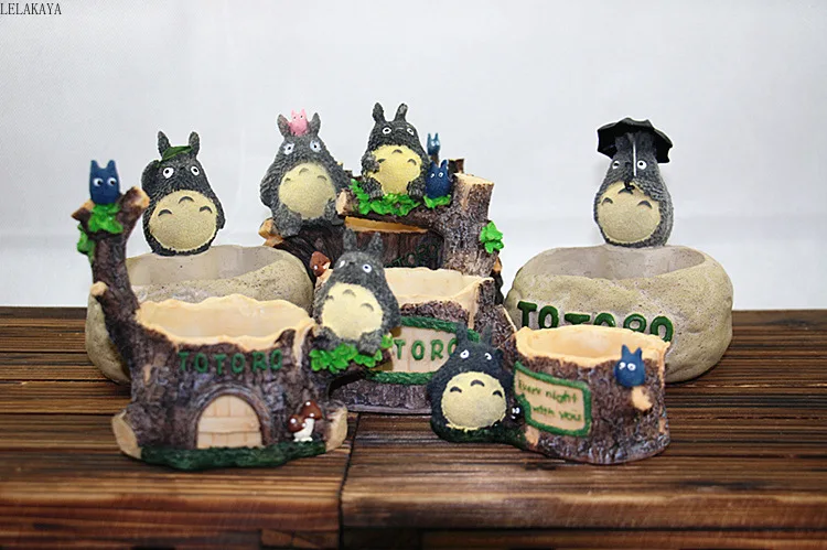 1 шт. аниме экшн фигурка каучуковый цветочный горшок мультяшный креативный милый