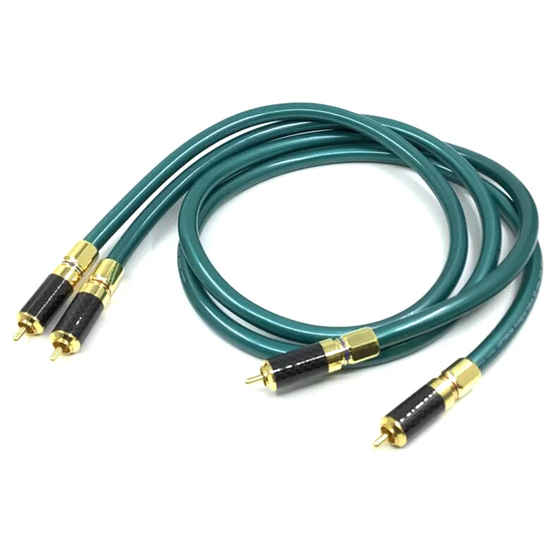 Hi-Fi разъемы RCA из углеродного волокна Ortofon 8N OFCPure Copper intecconnect аудиокабель для AMP