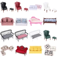 mini cute sofa pillows for dolls children simulation dollhouse furniture toys 112 miniature doll house