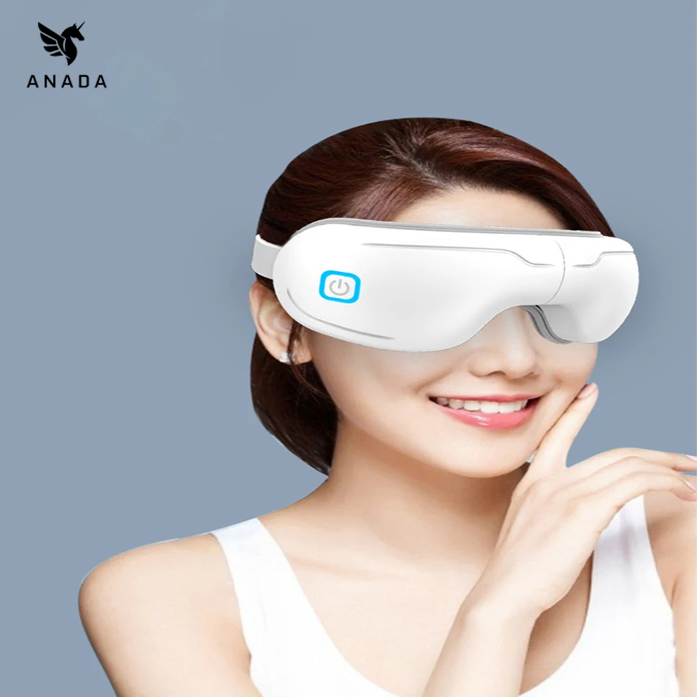 

ANADA умные вибрирующие быстрое горячее сжатие музыкальные спа электрические массажные очки инструмент для ухода за глазами