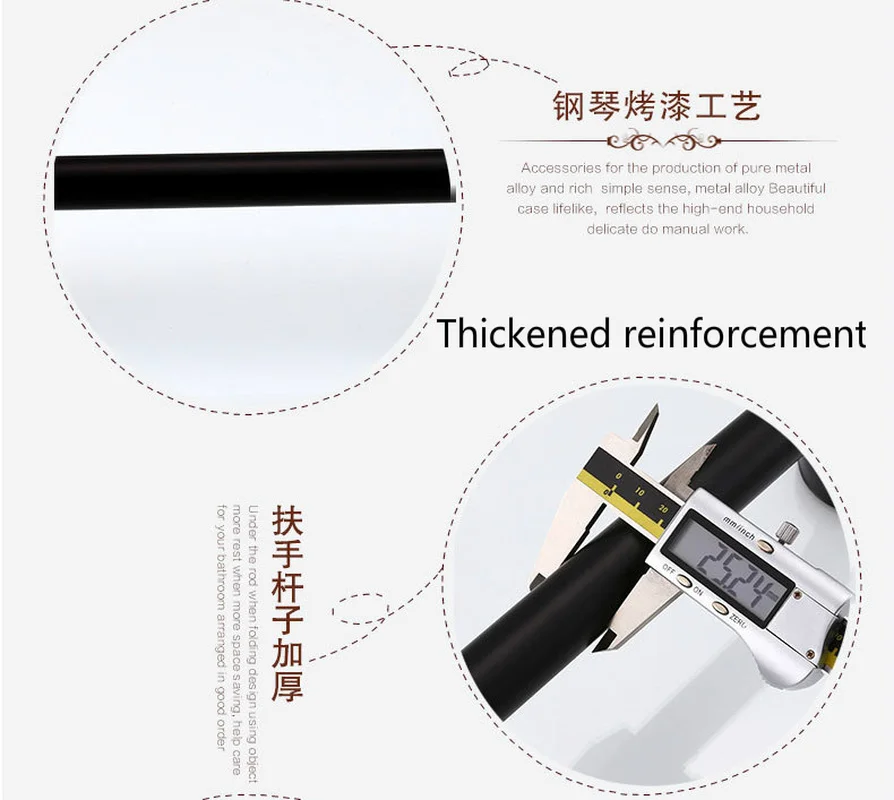 Набор оборудования для ванной комнаты #7 матовые поручни пожилых людей