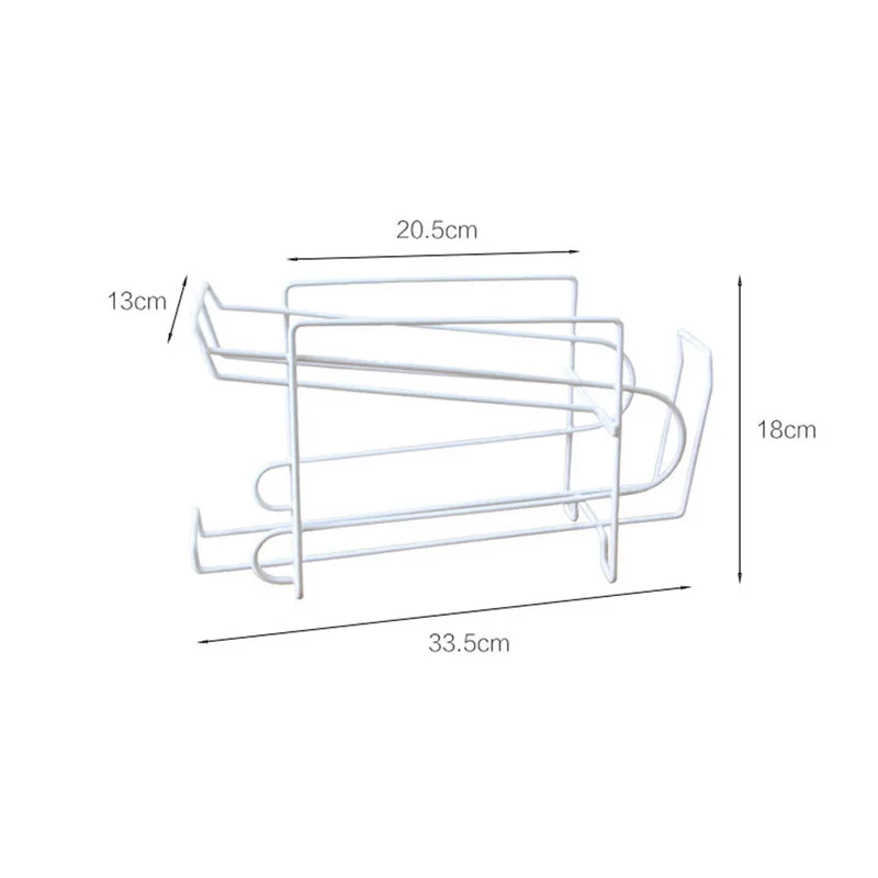 

Kitchen Refrigerator Soda Beer Fresh Drink Beer Cola Cans Rack Solid Double-layer Finishing Shelf Beverage Cans Storage Rack