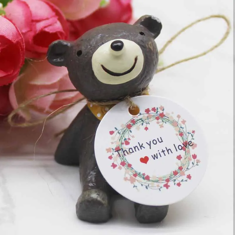 3 см новейший цветочный стиль сделай сам спасибо подарки подвесная бирка с