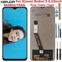 for xiaomi redmi 9 lcd screen tested lcd displaytouch screen replacement for xiaomi redmi 9 m2004j19ag black screen 6 53inch
