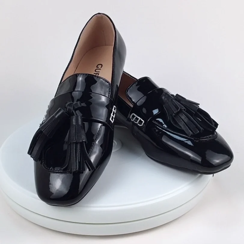 Мокасины женские кожаные туфли оксфорды без застежки балетки повседневная обувь