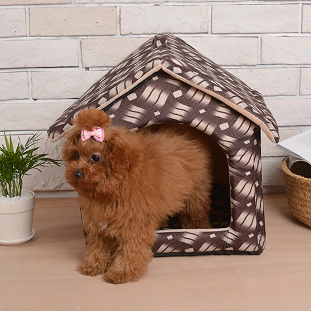 1PC Pet Dog Bed & Sofa Warming House Soft Nest Winter Kennel For Puppy Cat Plus Size Small Medium Dogs | Дом и сад