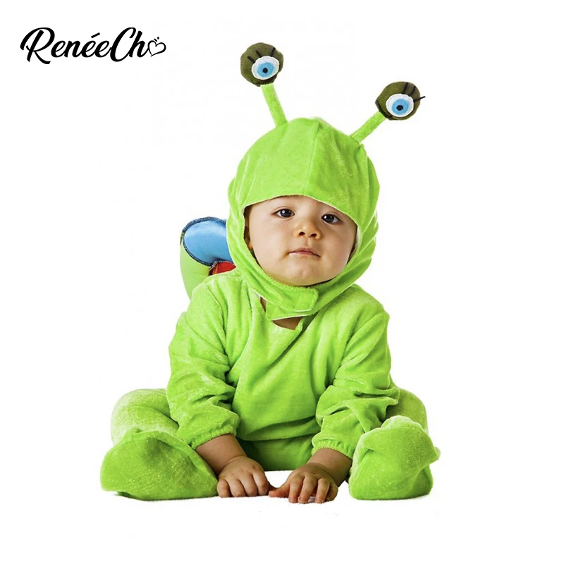 Детский костюм улитки Reneecho для младенцев зеленый на Хэллоуин детей милое