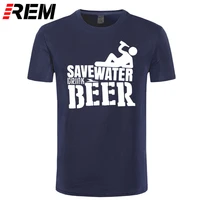 save water drink beer mens t shirt new arrival male tees summer casual boys tops funny print men t shirt camisetas masculina