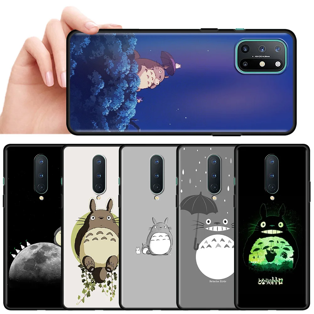 

Phone Case for Oneplus 8T 8Pro 8 Nord N10 N100 5G 7 9 Pro for Cover 1+ Nord 2 CE N200 Z 7T Pro Bumper Bag Anime Vartoon Totoro