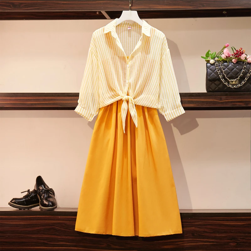 Big Size Women's Dress 2019 New Suit For Fat Women |