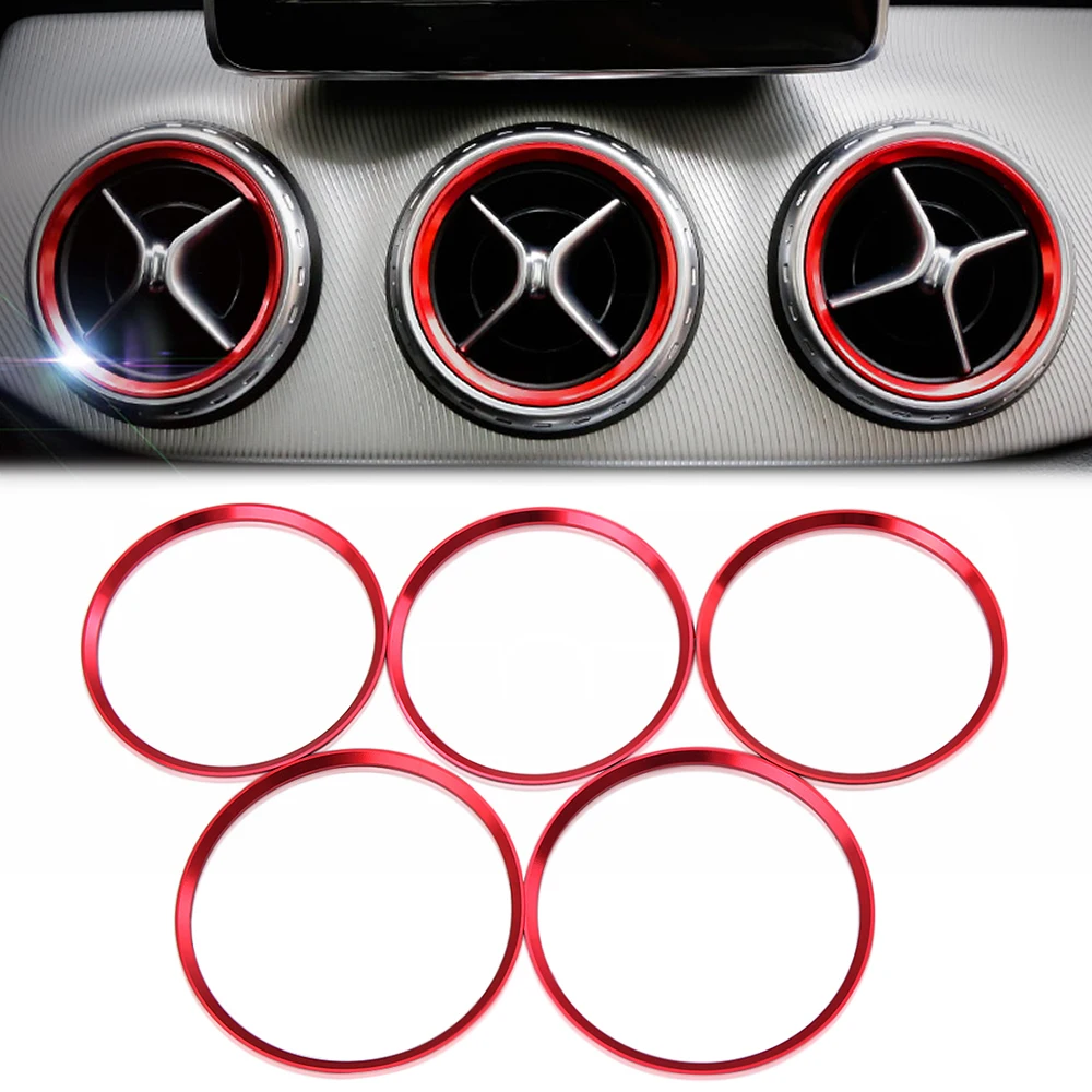 Air Condition Vent Outlet Ring Cover Trim Decoration car styling 2017-2020 For Benz Class W246 W176 X156 C117 AMG accessorie | Автомобили