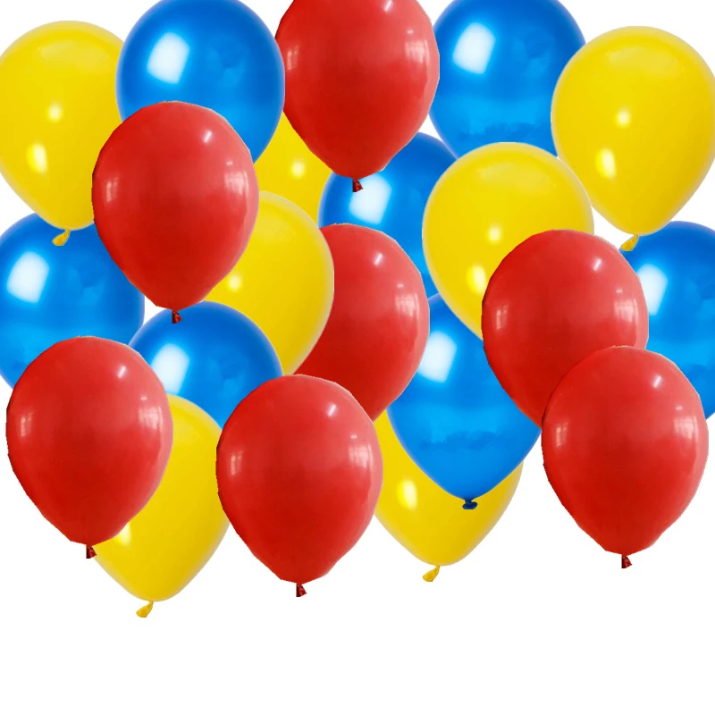 

30pcs/lot 10 Inch Thickening Red Blue Yellow Latex Balloons Kids Adult Birthday Party Decoration Wedding Child Party Balloon