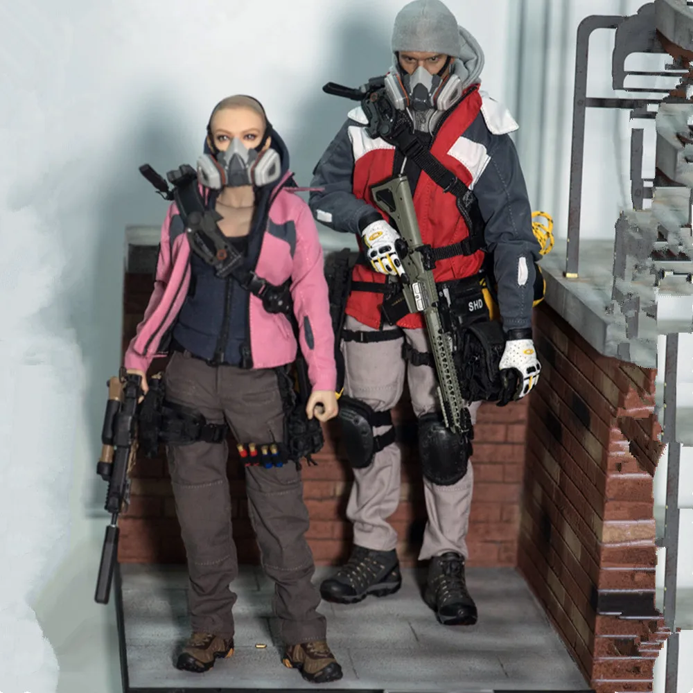 

1/6 Female Figure Soldier Clothes Model 12-inch Action Figure Trend Color Matching Outdoor Jacket Coats Throughout Blockade