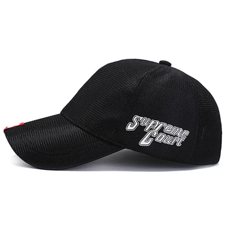 XdanqinX snapback cap summer mesh cap breathable baseball caps for men women New women's casual sports hat men's fishing caps