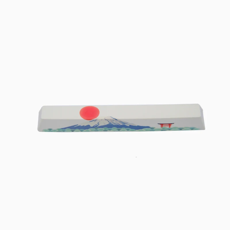 Механическая клавиатура Spacebar PBT 6.25U 6.25X пятисторонний краситель сублимационный космический ключ Sakura Sunset Horse Space keycap
