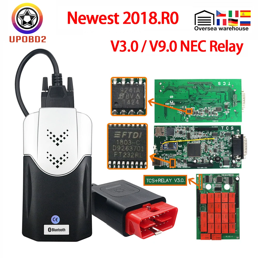 Новинка 2018.R0 2017.R3 свободный генератор ключей для Multidiag Pro MVD Bluetooth-совместимый OBD2