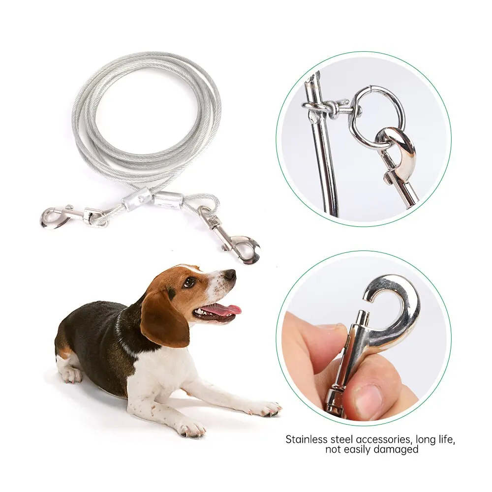 Heavy Duty Pet Dog Leash Tie Metal Screw Stake Corkscrew Safe For Outdoor Camping Garden Ground Cable Lead Wires Dropship | Дом и сад