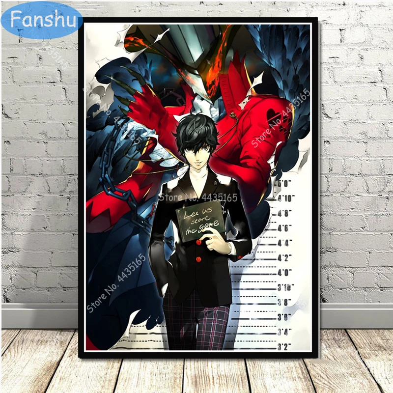 Плакат Persona 5 Настенная картина для видеоигр постеры и принты на холсте комнаты