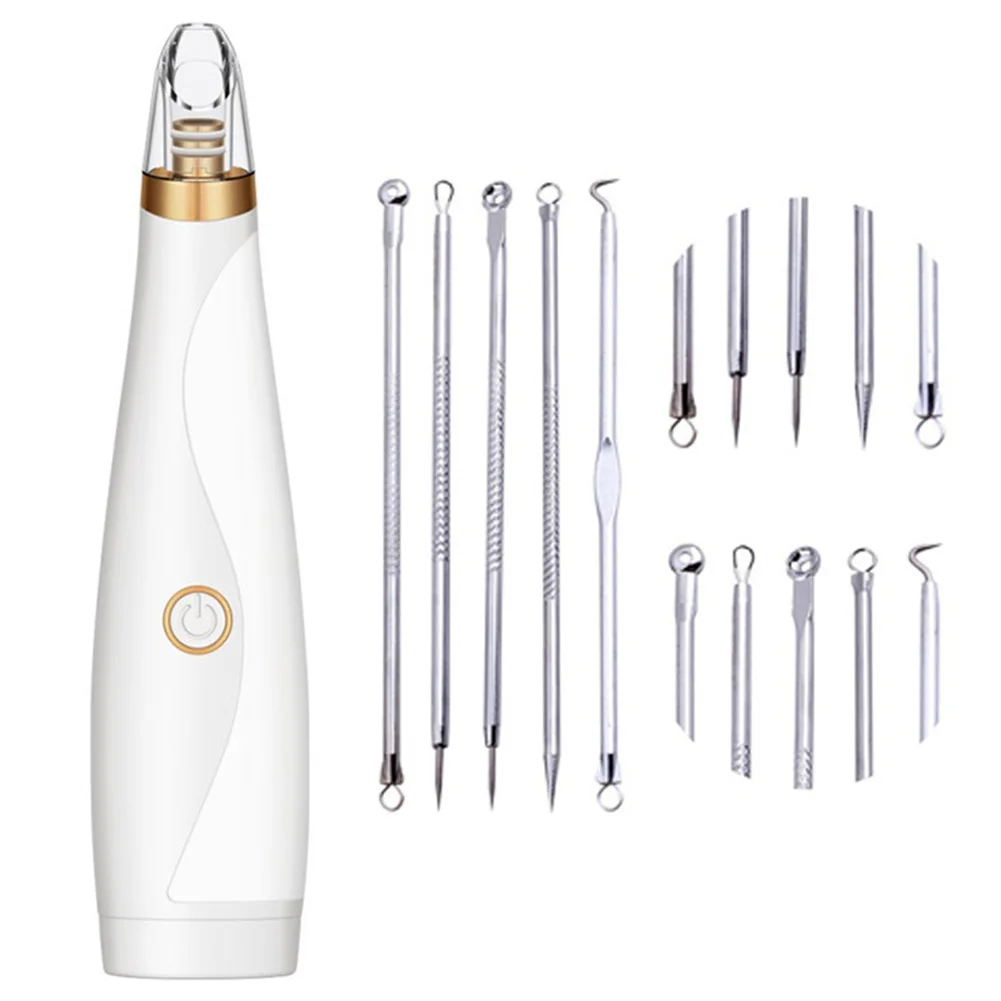 

Blackhead Cleaner Set Travel Effective Electric Low Noise Home Portable Stainless Steel Acne Remove Facial Skin Care Massager