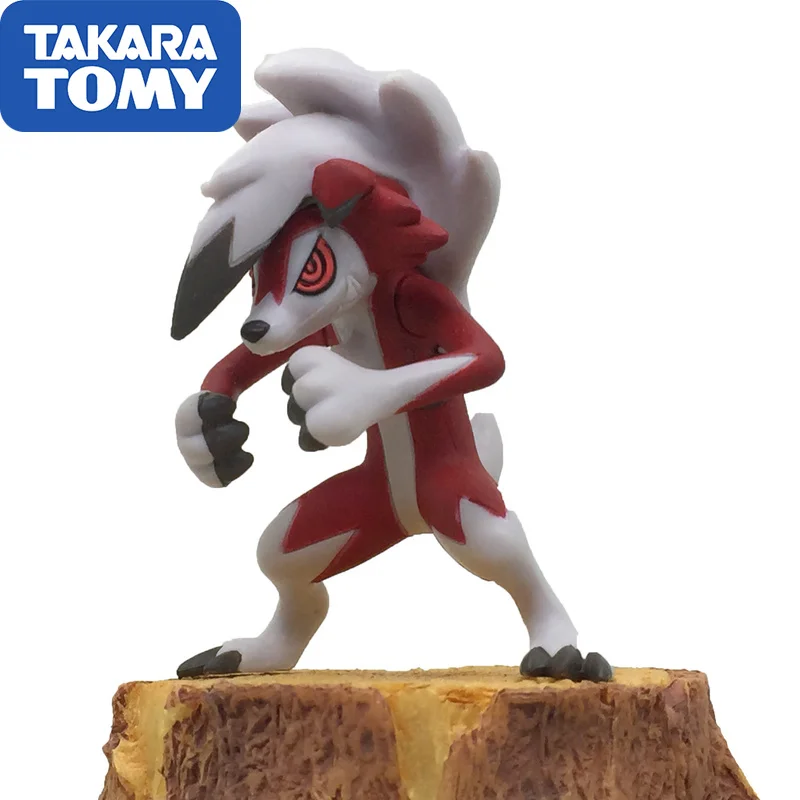 Оригинальная кукла Покемон TAKARA TOMY модель Lycanroc коллекционная экшн фигурка