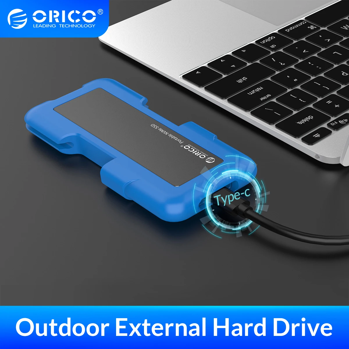 Orico Disco Rígido Externo 128gb 256gb Ssd Portátil M.2 Nvme Ngff Ssd Unidade de Estado Sólido Usb 3.1 Gen2 Tipo-c 10gbps Ssd Externo Unidades de estado sólido externas