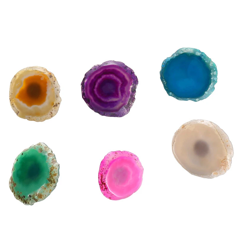 Простые ручки для шкафа в скандинавском стиле из натурального агата |