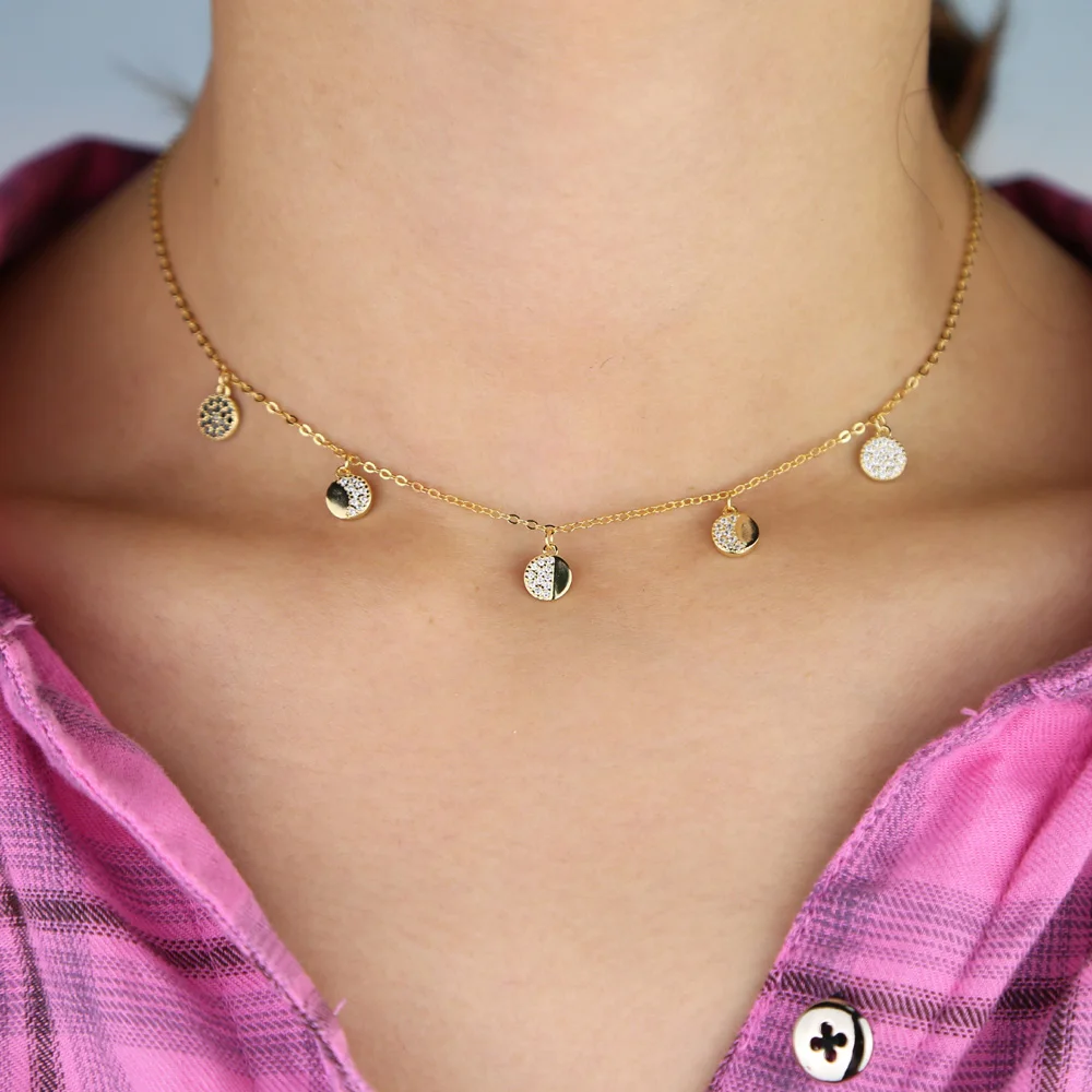 Модное ожерелье с подвеской из стерлингового серебра 925 пробы кубическим