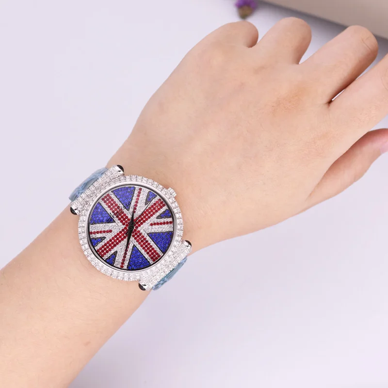 Женские наручные часы Melissa кварцевые модные браслет с флагом Великобритании