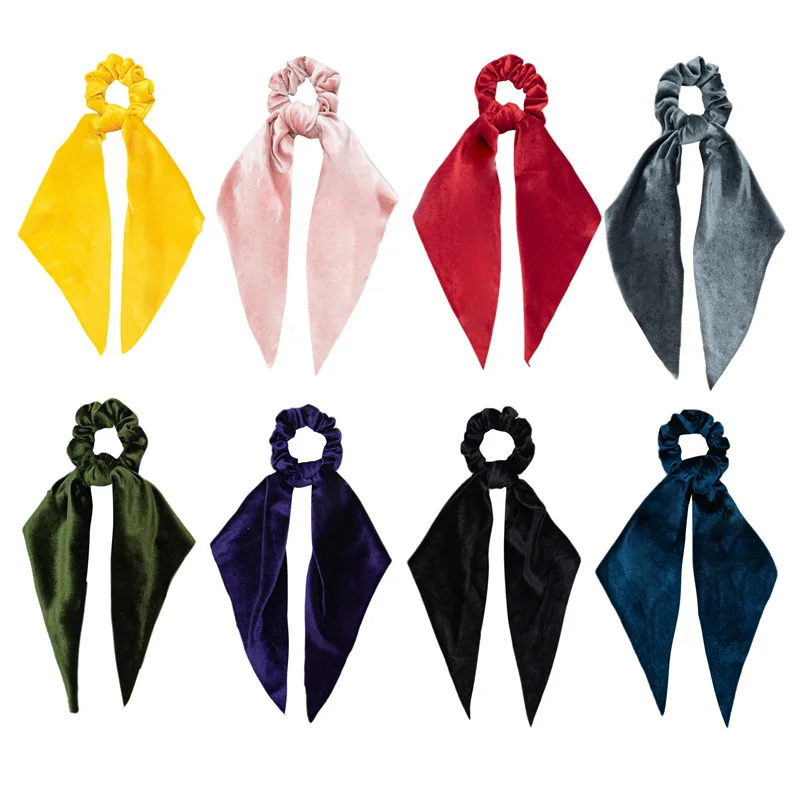 

Women's Hair Scarf Scrunchies Ponytail Holder Head Bows Elastic Hair Ties Ring