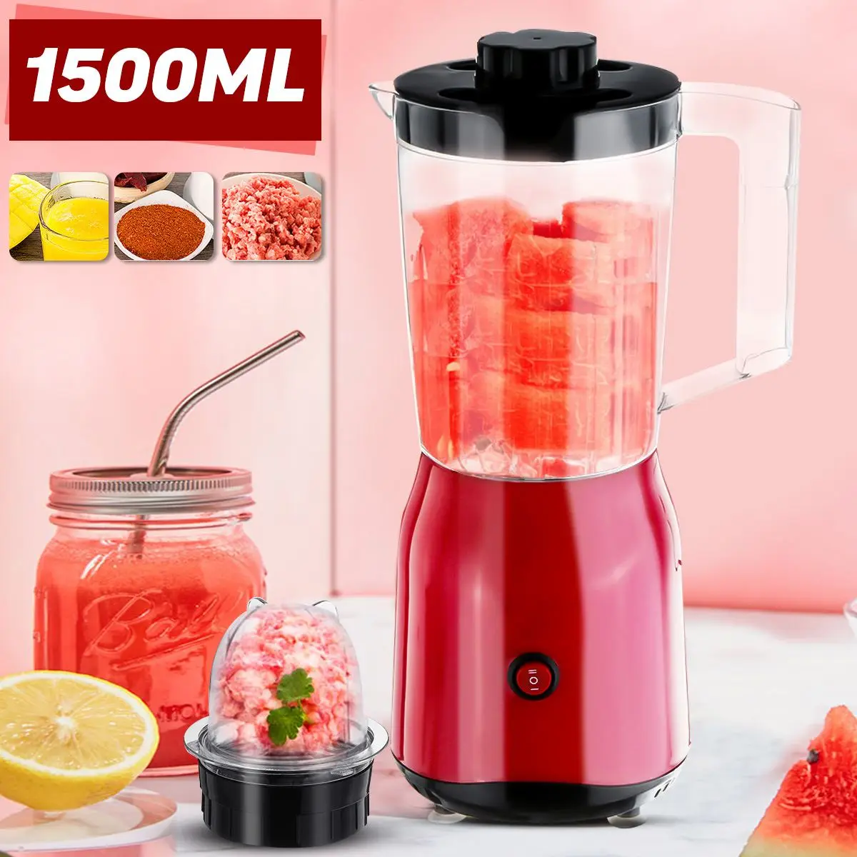 1500 мл многофункциональная пищевая машина для сока блендер миксер чайник бутылка