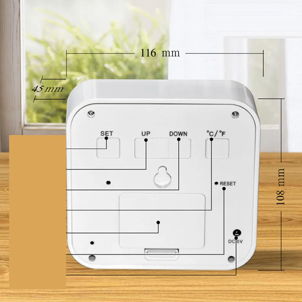 Светодиодный цифровой будильник 3 группы будильников настольные часы с дисплеем