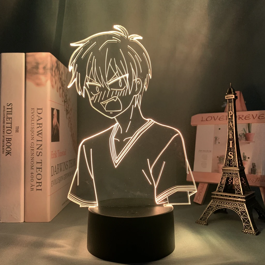 Манга 3d лампа Подарочная корзинка для фруктов Kyo Sohma рисунок номер Декор ночной